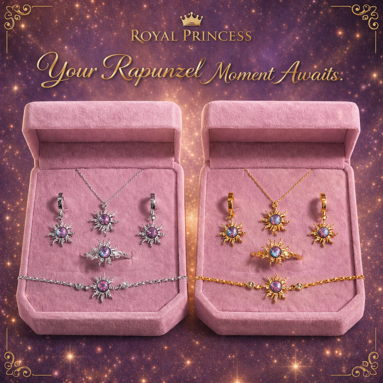 Rapunzel Sun Jewellery Set | 4-Piece Collection