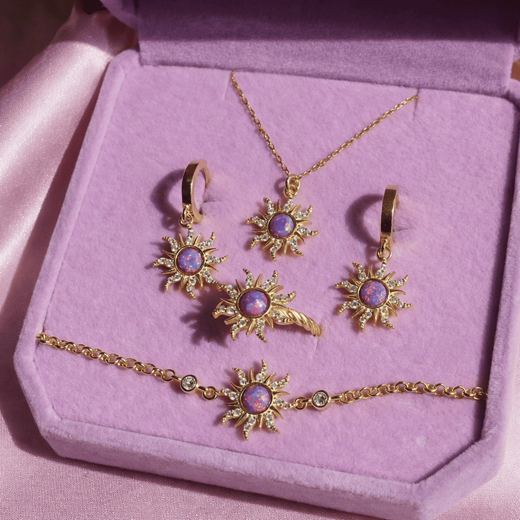 Rapunzel Sun Jewellery Set | 4-Piece Collection