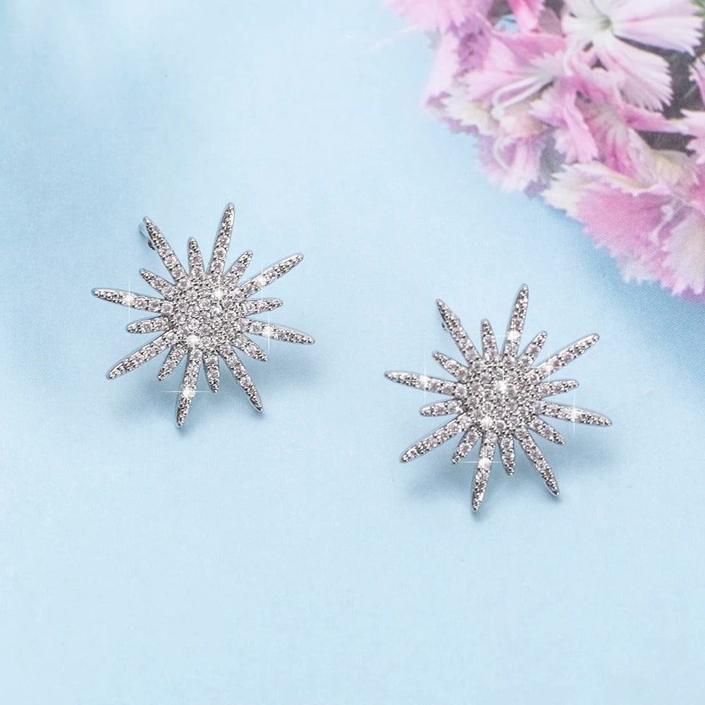 BRINCO SOL CRAVEJADO PRATA 925 - BRP085