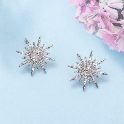 BRINCO SOL CRAVEJADO PRATA 925 - BRP085