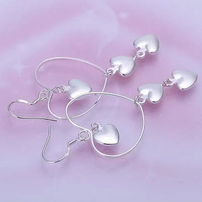 BRINCO CORAÇÕES PRATA 925 - BRP050