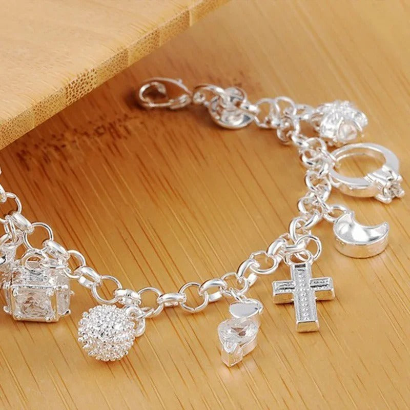 925 Sterling Silver Charm Bracelet