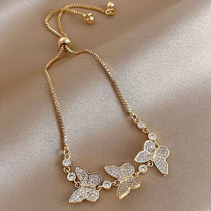 18K Gold Plated Butterfly Bracelet