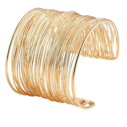 18K Gold Plated Wire Bracelet