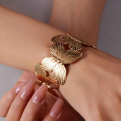 Butterfly Bracelet 18K Gold Plated