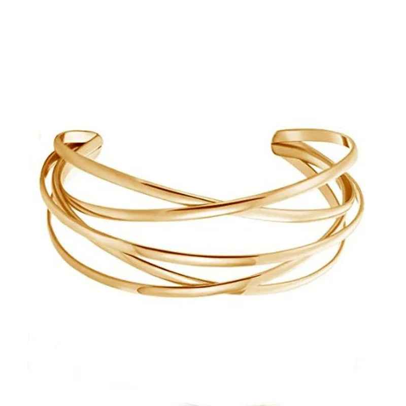 18K Gold Plated Wire Bracelet