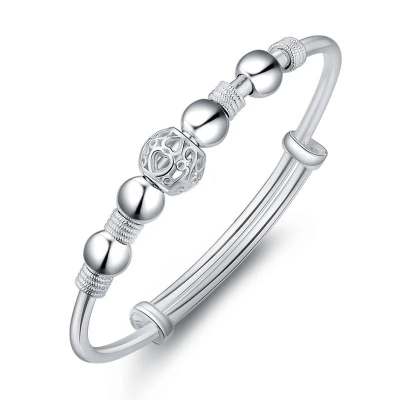Adorned Ball Bracelet 925 Sterling Silver