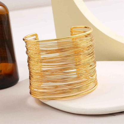 18K Gold Plated Wire Bracelet