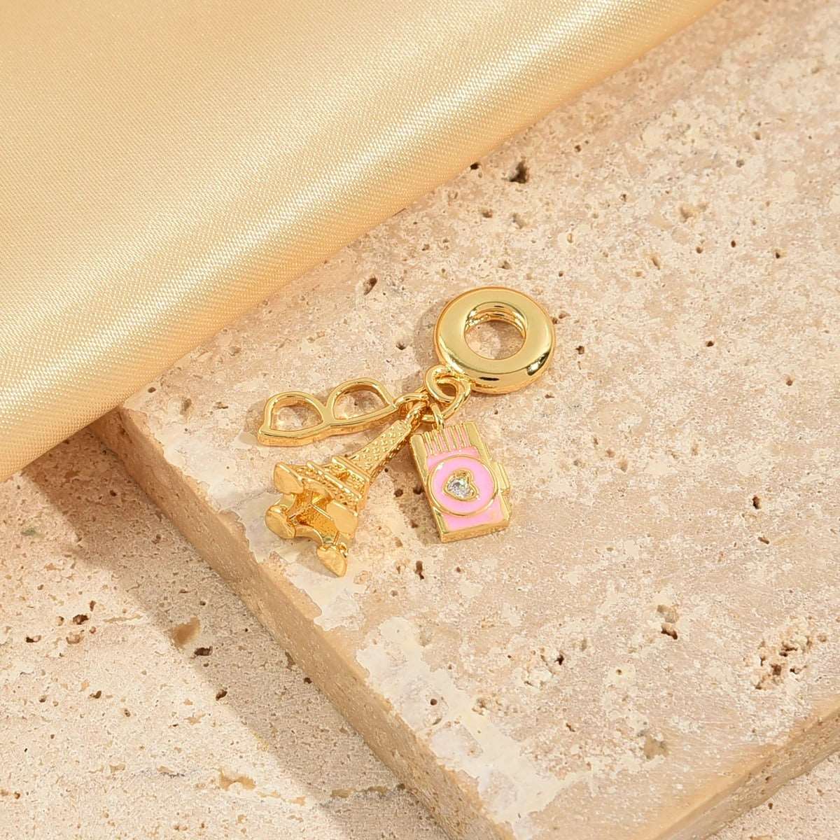 COLAR AMO VIAJAR BANHADO EM OURO 18K - GARG117