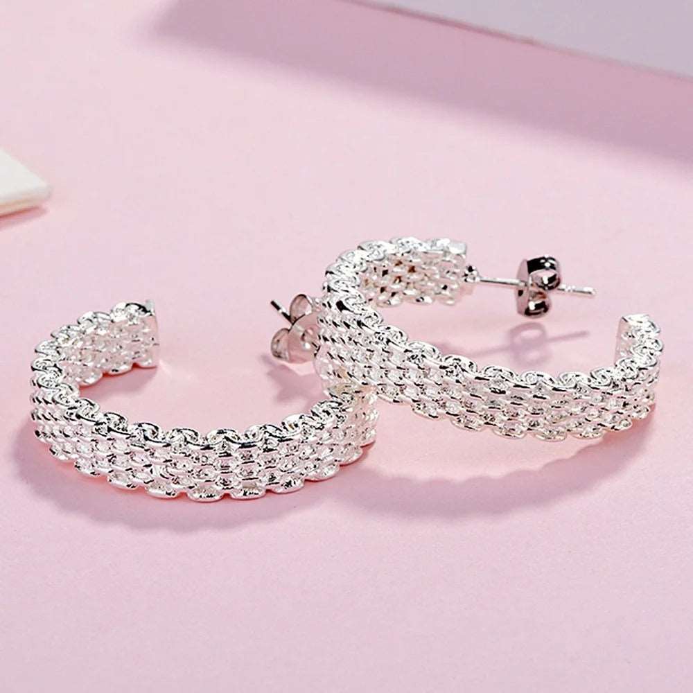 925 Sterling Silver Chain Earrings