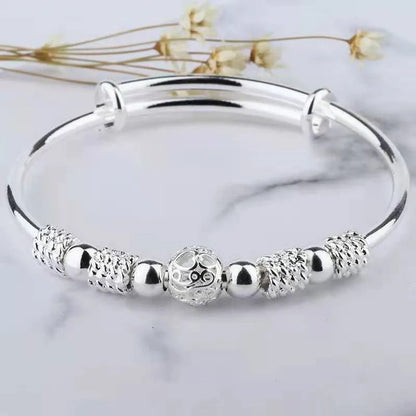 Adorned Ball Bracelet 925 Sterling Silver