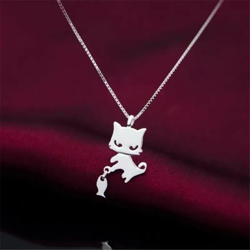 COLAR GATINHO PRATA 925 - PR0752