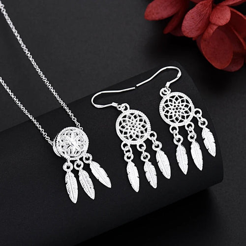925 Sterling Silver Dreamcatcher Jewellery Set