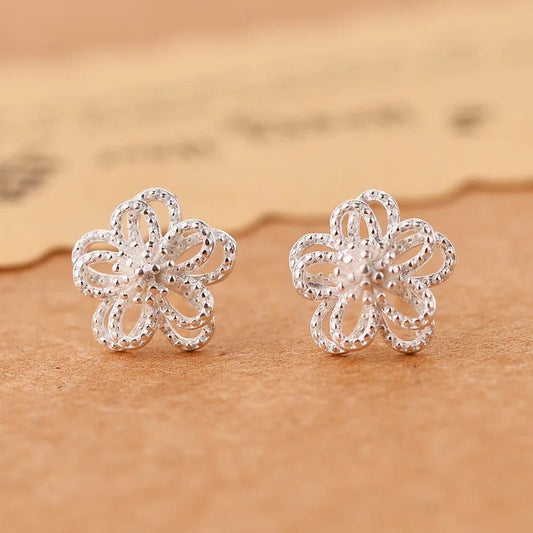 BRINCO FLORES DE PRATA 925 - BRP057