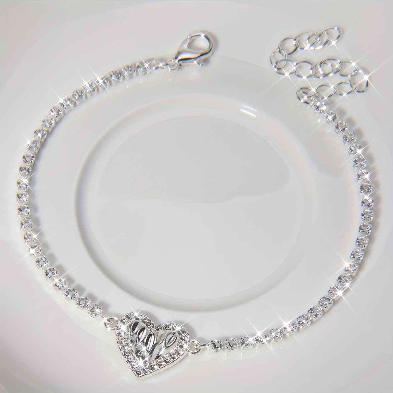 925 Sterling Silver Heart Bracelet