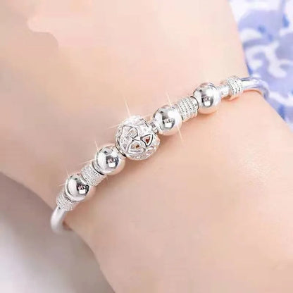 Adorned Ball Bracelet 925 Sterling Silver