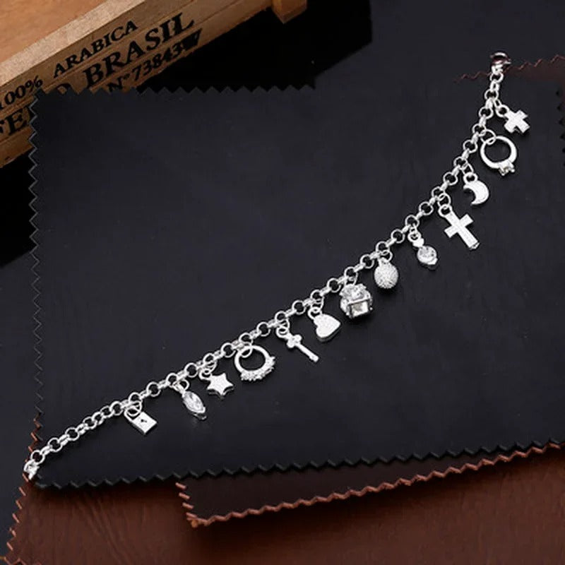 925 Sterling Silver Charm Bracelet