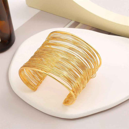 18K Gold Plated Wire Bracelet