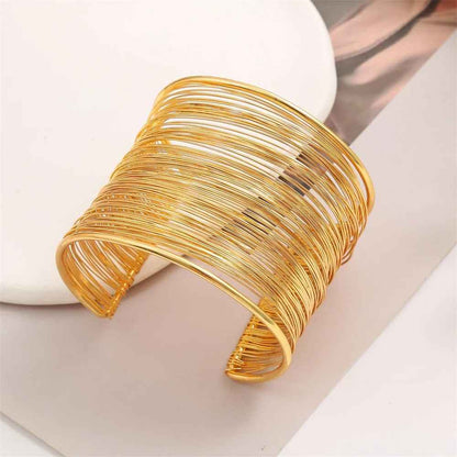 18K Gold Plated Wire Bracelet