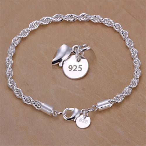 Baiano Cord Bracelet 925 Sterling Silver