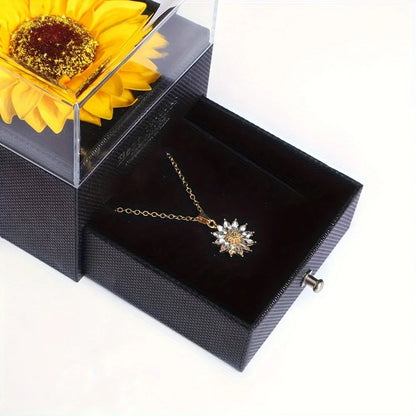 Sunflower Necklace Jewellery Set