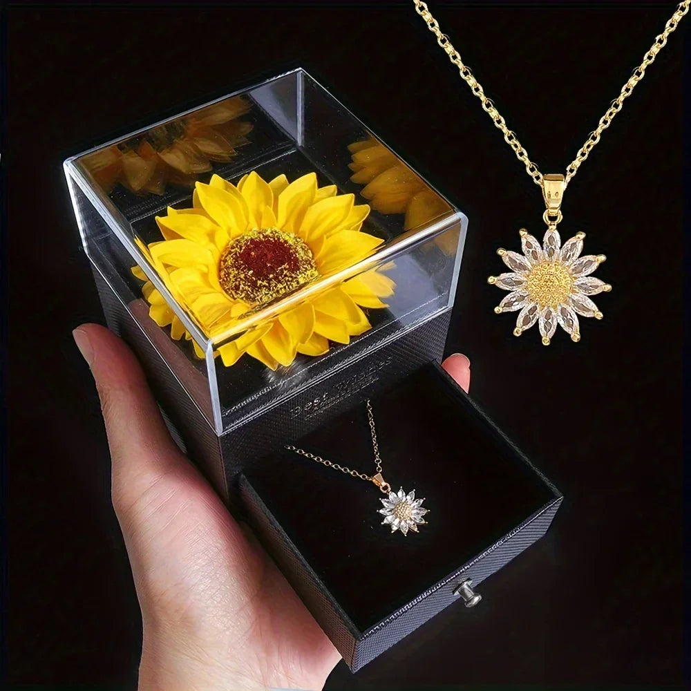 Sunflower Necklace Jewellery Set