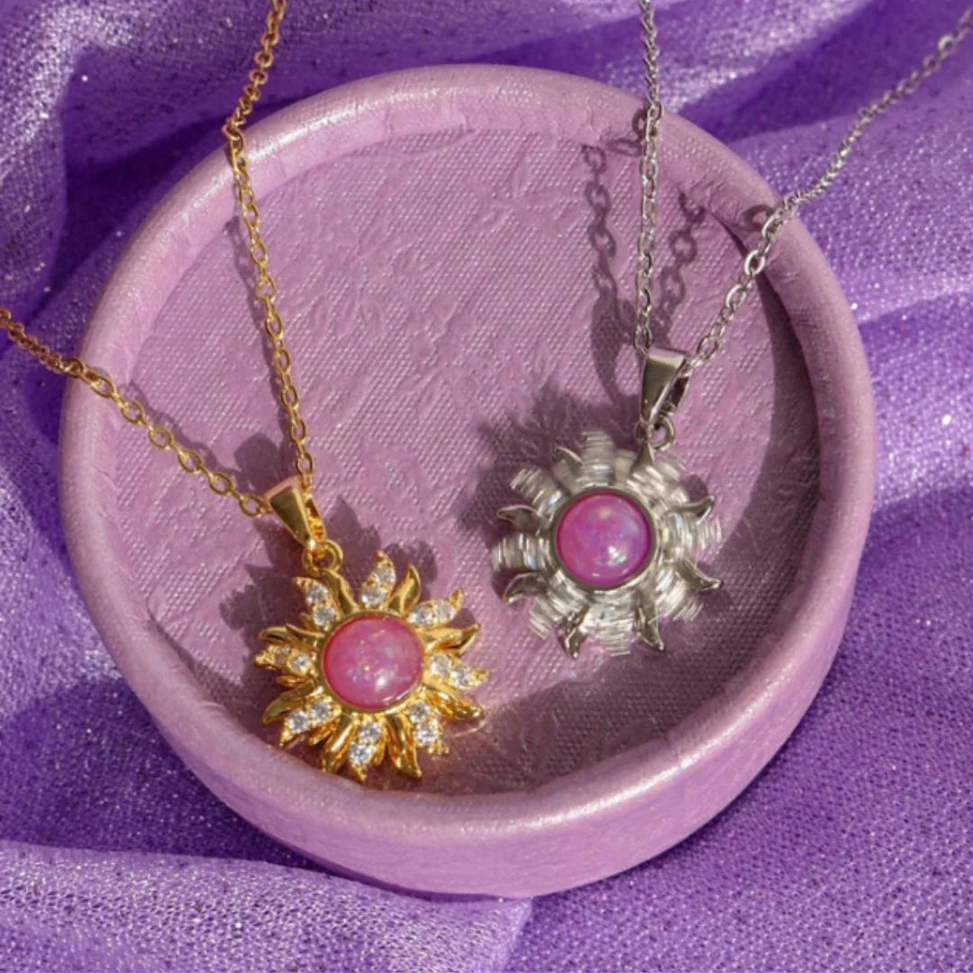 Rotating Sun Necklace