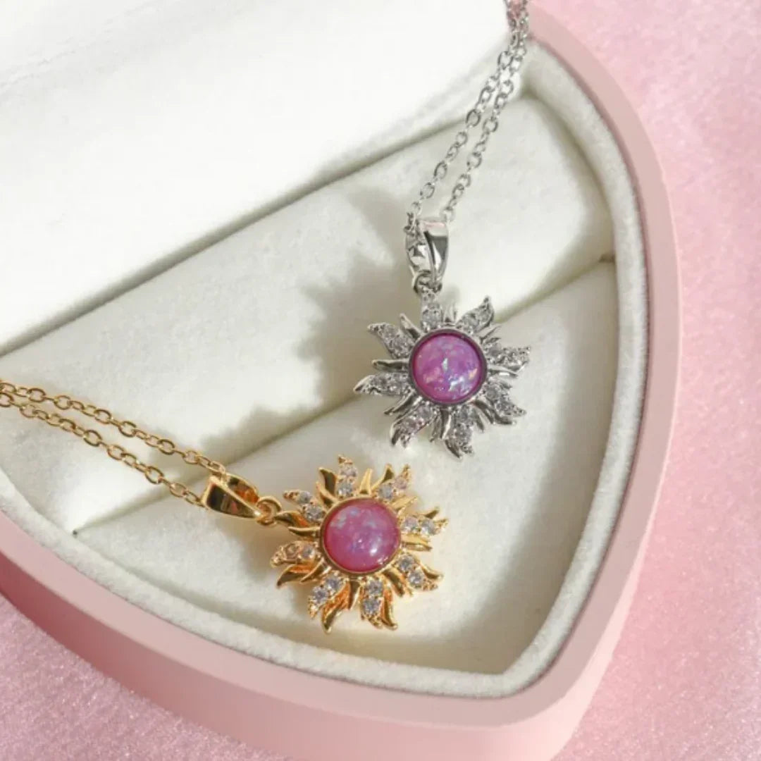 Rotating Sun Necklace