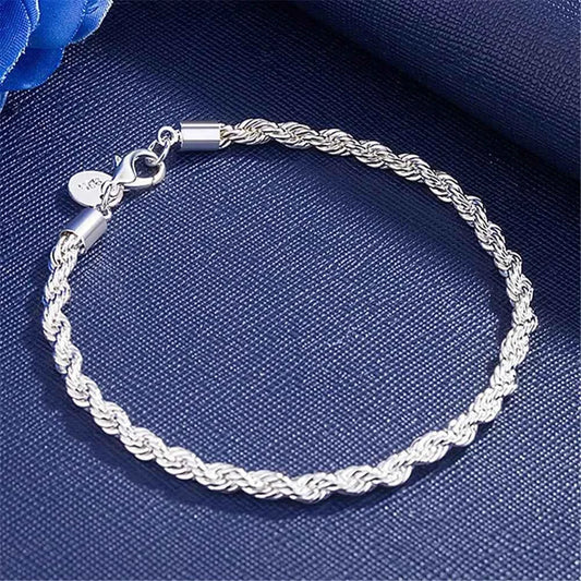 925 Sterling Silver 4mm Bracelet