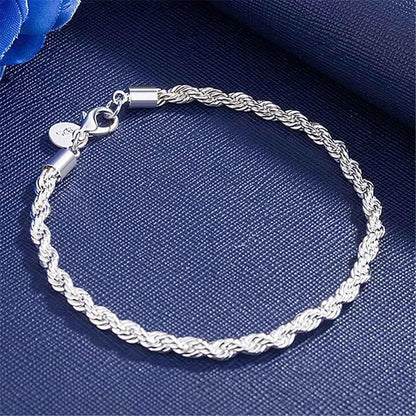925 Sterling Silver 4mm Bracelet