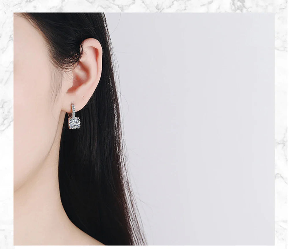 BRINCOS CRISTAIS CRAVEJADOS PRATA 925 - BRSI2423