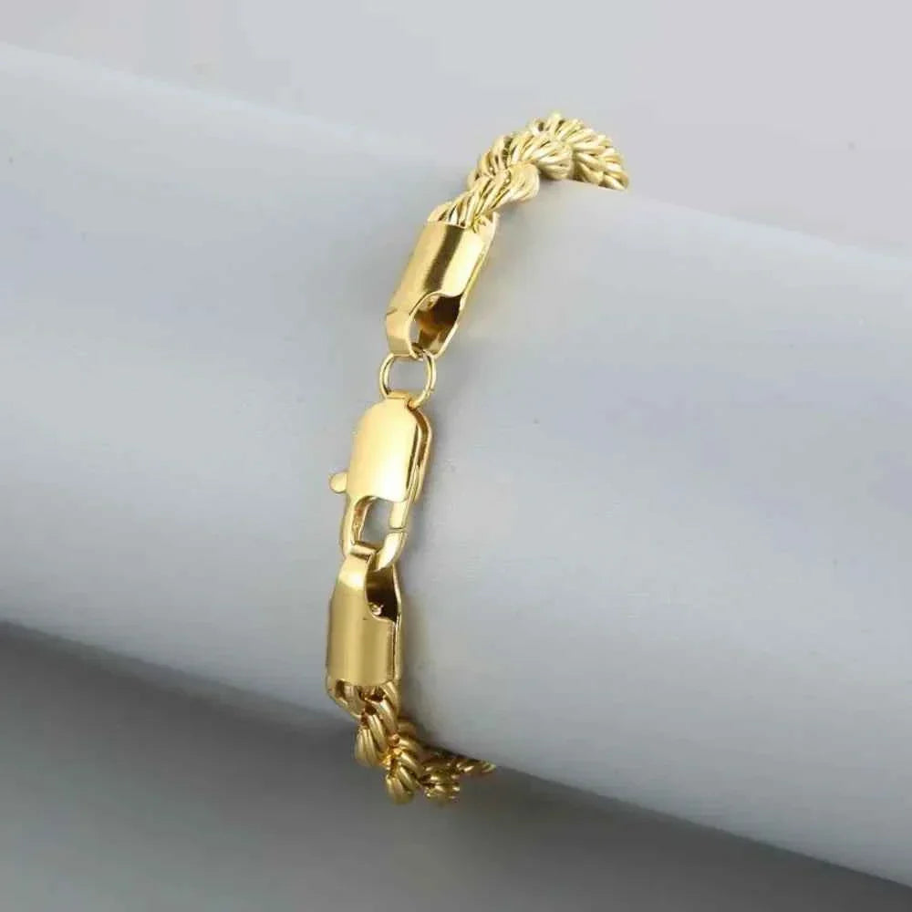 18K Gold Plated 4mm Bracelet