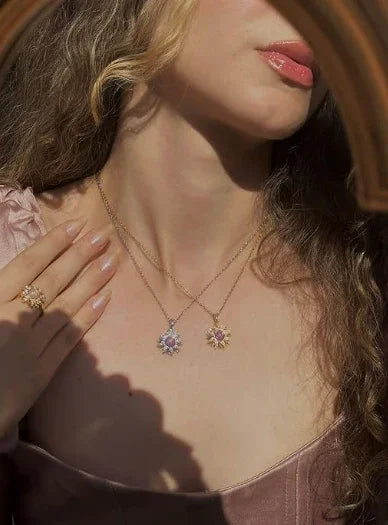 Rotating Sun Necklace