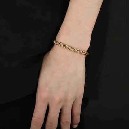 18K Gold Plated Bracelet 4mm