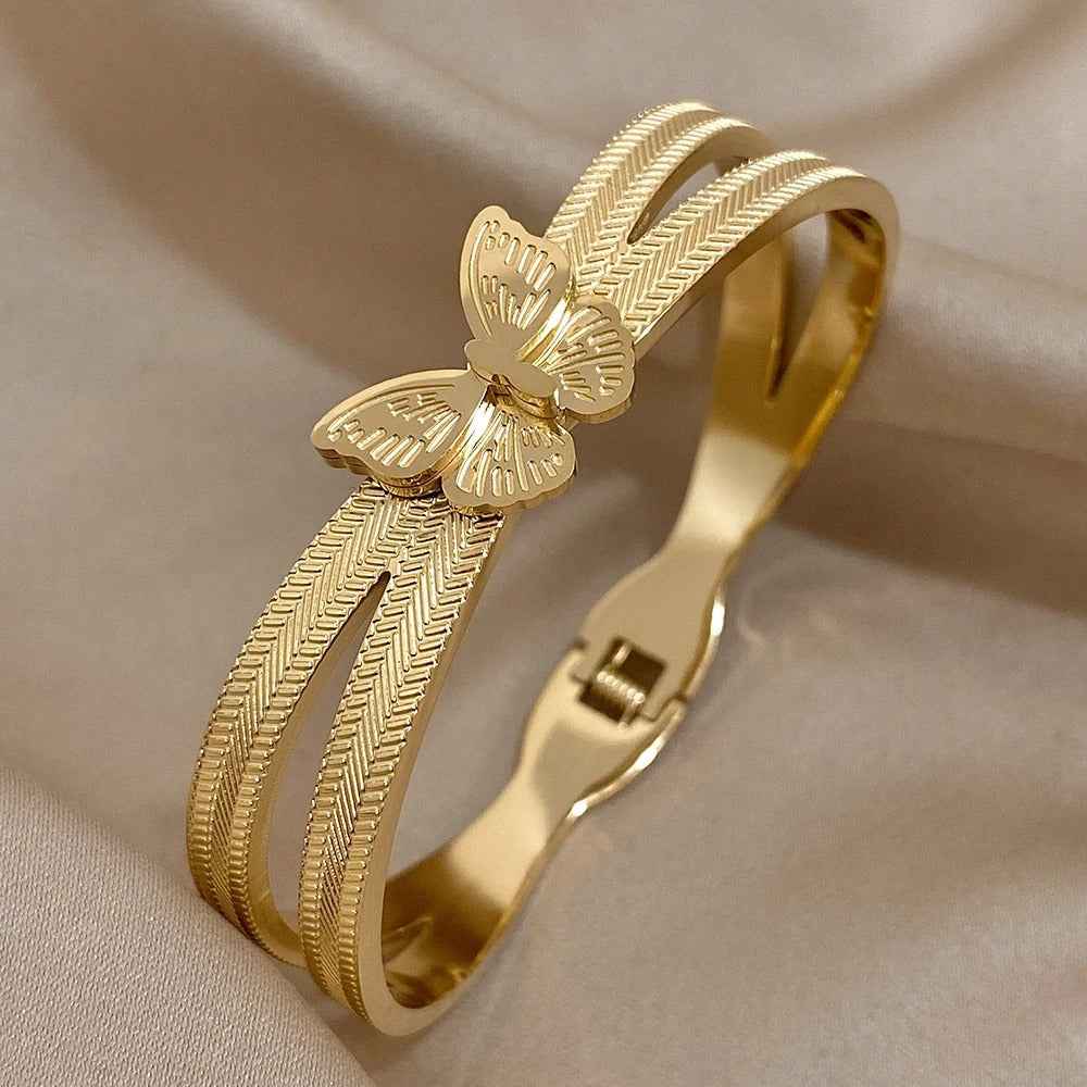 Butterfly Bracelet in 18K Gold Plated
