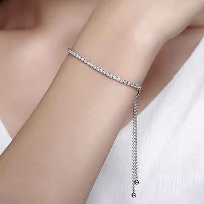 925 Sterling Silver Crystallised Bracelet