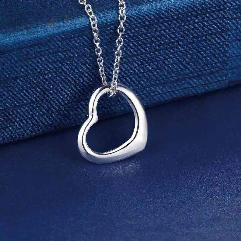 925 Sterling Silver Heart Jewellery Set