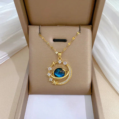 Universe Pendant Necklace - 18K Gold Plated