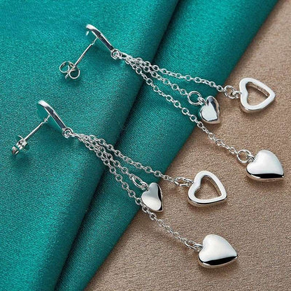 BRINCO CORAÇÕES PRATA 925 - BRP057