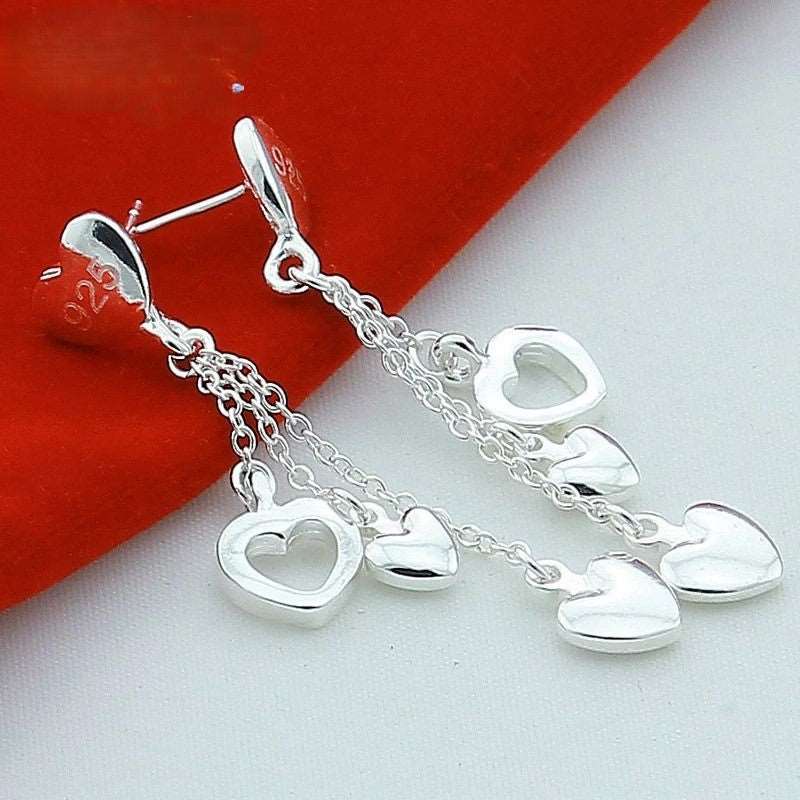 BRINCO CORAÇÕES PRATA 925 - BRP057