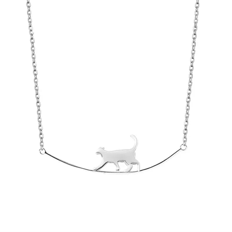 COLAR GATINHO PRATA 925 - PR0689