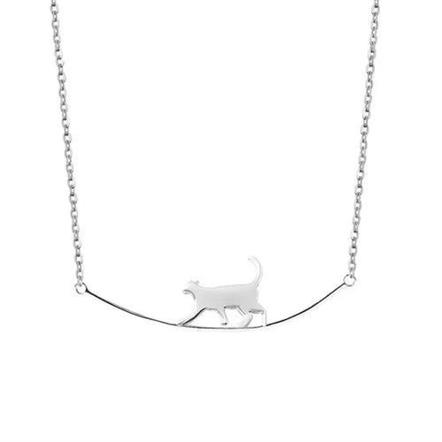COLAR GATINHO PRATA 925 - PR0689