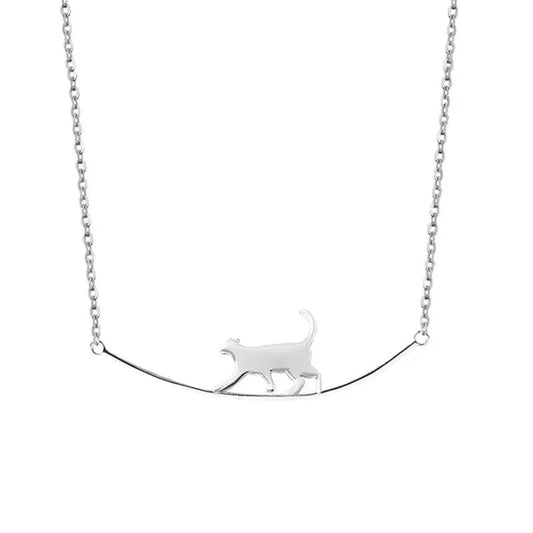 COLAR GATINHO PRATA 925 - PR0689