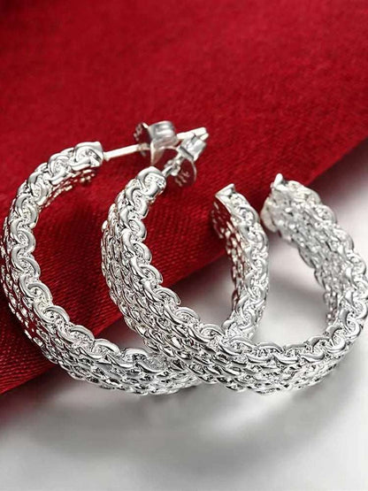 925 Sterling Silver Chain Earrings