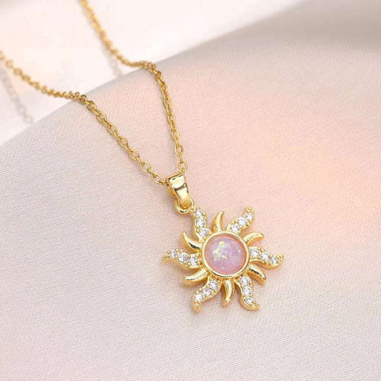 COLAR SOL RAPUNZEL CRAVEJADO BANHADO EM OURO 18K - GARG147