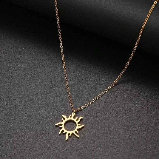COLAR SOL BANHADO EM OURO 18K - GARGSI096