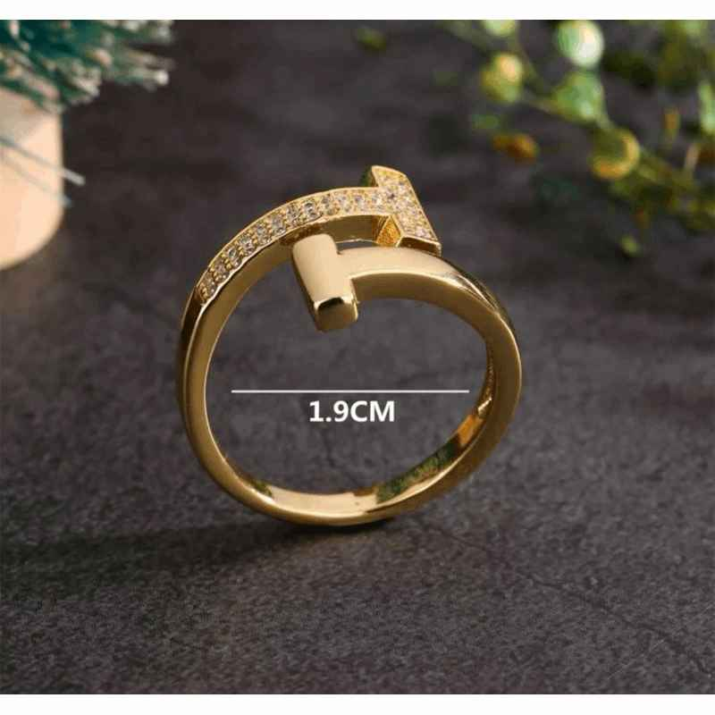 ANEL TIFFANY AJUSTÁVEL BANHADO EM OURO 18K - AN26