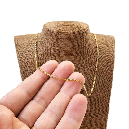 70cm Chain Necklace 18K Gold Plated