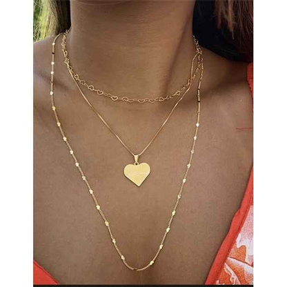 60cm 18K Gold Plated Cuban Link Chain Necklace