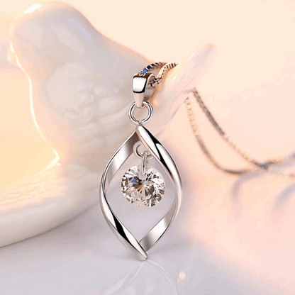 925 Sterling Silver Hourglass Necklace